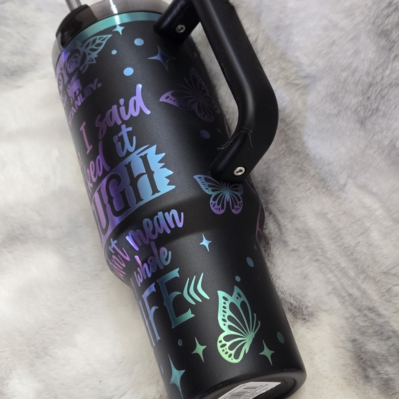 Stanley Iridescent and Black Travel Mug - Picture 3 of 3